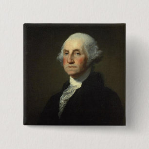 Badge Carré 5 Cm George Washington