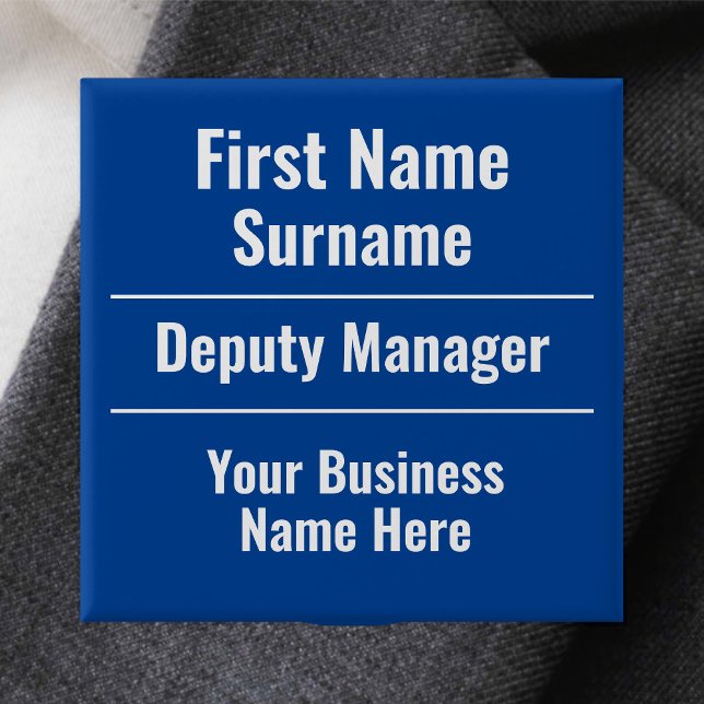 Badge Carré 5 Cm Gestionnaire de magasin ou collaborateur commercia (Créateur téléchargé)