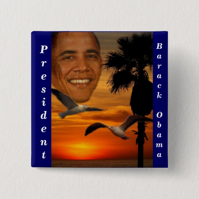 Badge Carré 5 Cm Get ready he's coming_ Button (Devant)