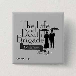 Badge Carré 5 Cm Gilmore Girls   La brigade de la vie et de la mort