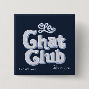 Badge Carré 5 Cm Gilmore Girls   Le Club Conversation