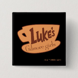 Badge Carré 5 Cm Gilmore Girls   Logo Luke's Diner
