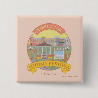 Badge Carré 5 Cm Gilmore Girls | Stars Hollow Festival d'automne