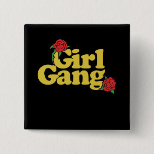 Badge Carré 5 Cm Girl Gang