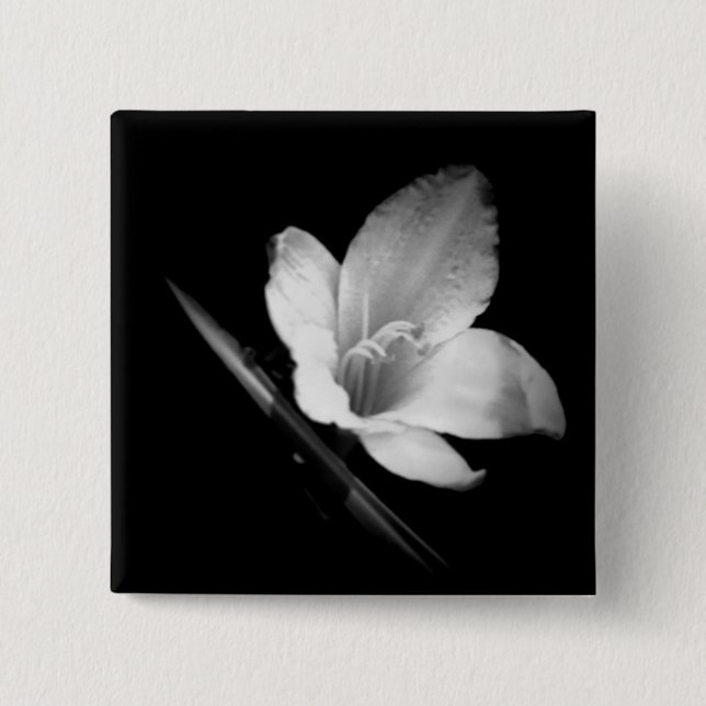 Badge Carré 5 Cm Glace de Lilly 1 bouton (Devant)