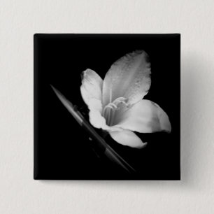 Badge Carré 5 Cm Glace de Lilly 1 bouton