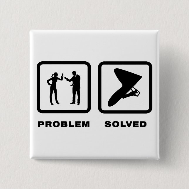 Badge Carré 5 Cm Glissement de coup (Devant)