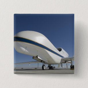 Badge Carré 5 Cm Global Hawk avion sans pilote 2