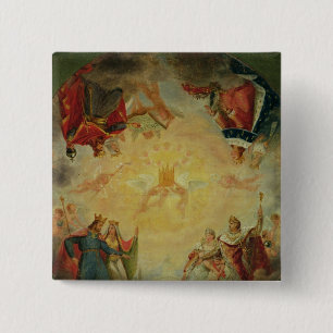 Badge Carré 5 Cm Gloire de St Genevieve