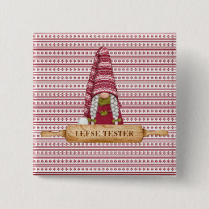 Badge Carré 5 Cm Gnome nordique   Tester à gauche