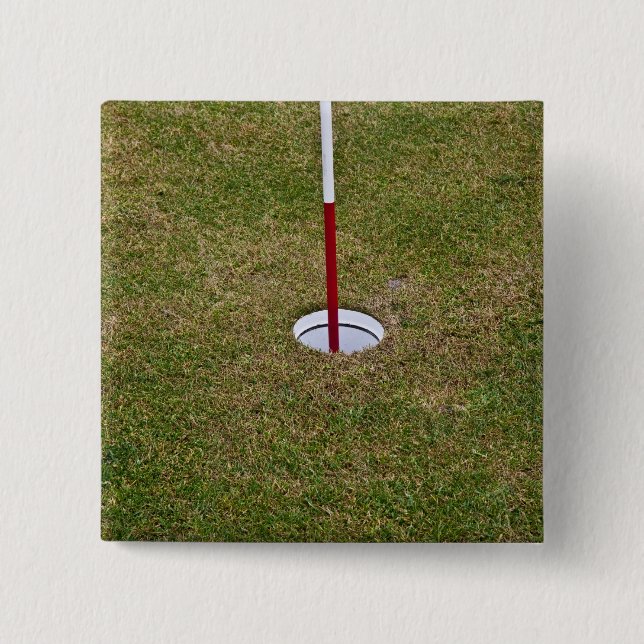 Badge Carré 5 Cm Golf (Devant)