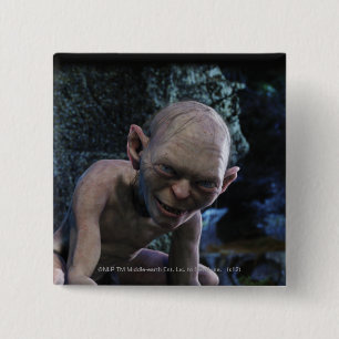 Badge Carré 5 Cm GOLLUM™ avec sourire