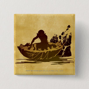 Badge Carré 5 Cm GOLLUM™ dans un arbre