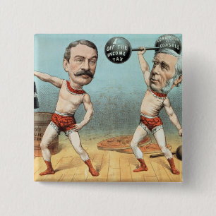Badge Carré 5 Cm Goschen et Ritchie, le poids de champion