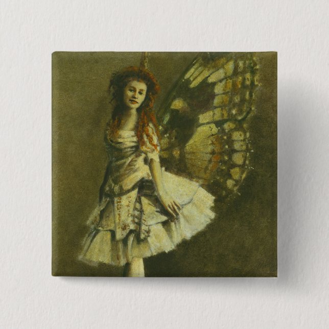 Badge Carré 5 Cm Gothic Fairy Button (Devant)