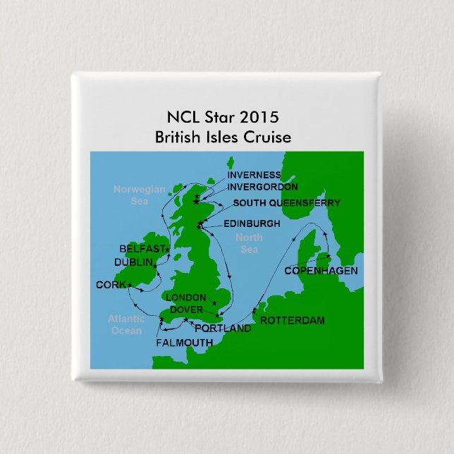 Badge Carré 5 Cm goupille carrée (Devant)