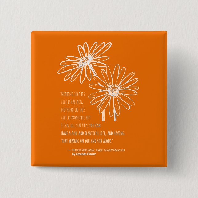 Badge Carré 5 Cm Goupille carrée de Hamish MacGregor (Devant)