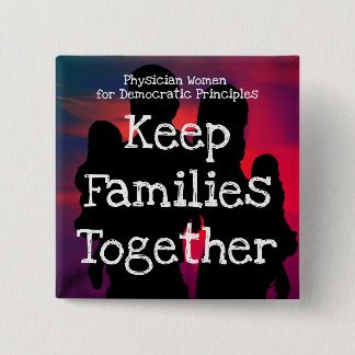 Badge Carré 5 Cm Goupille de bouton de familles de PWDP