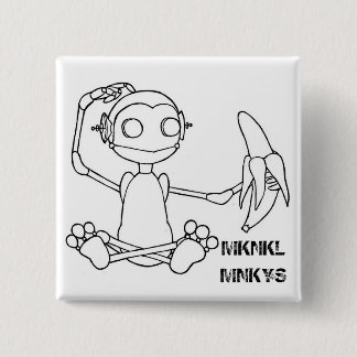 Badge Carré 5 Cm Goupille de MKNKL MNKYS