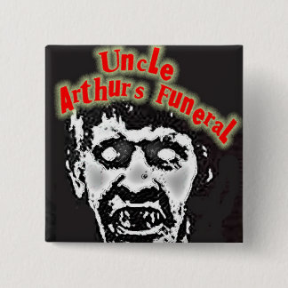 Badge Carré 5 Cm Goupille de zombi