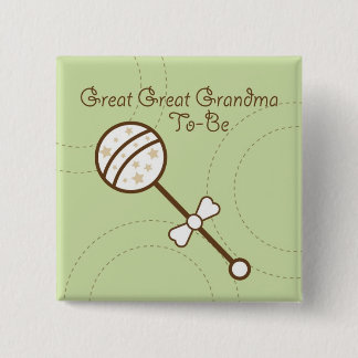 Badge Carré 5 Cm Goupilles de baby shower