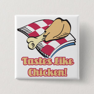 Badge Carré 5 Cm goût de poulet