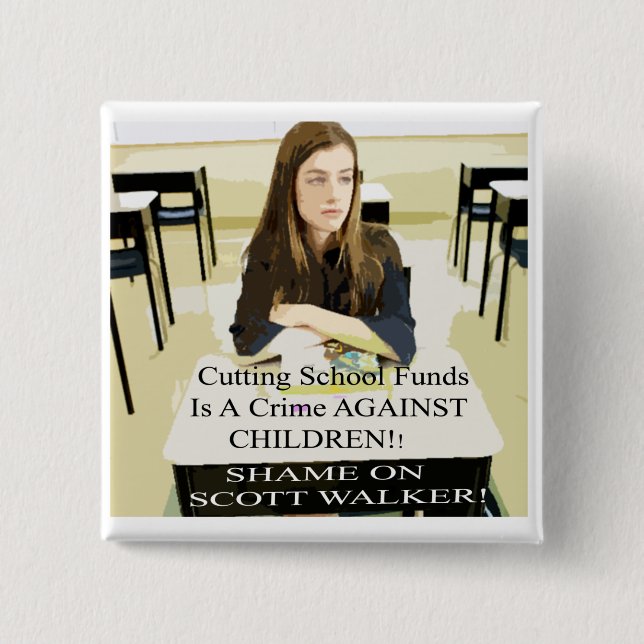 BADGE CARRÉ 5 CM GOUVERNEURS DE THÉ DE RAPPEL (Devant)