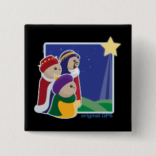 Badge Carré 5 Cm GPS original