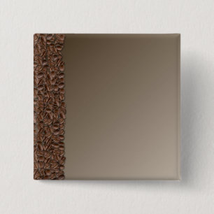 Badge Carré 5 Cm Grains de café