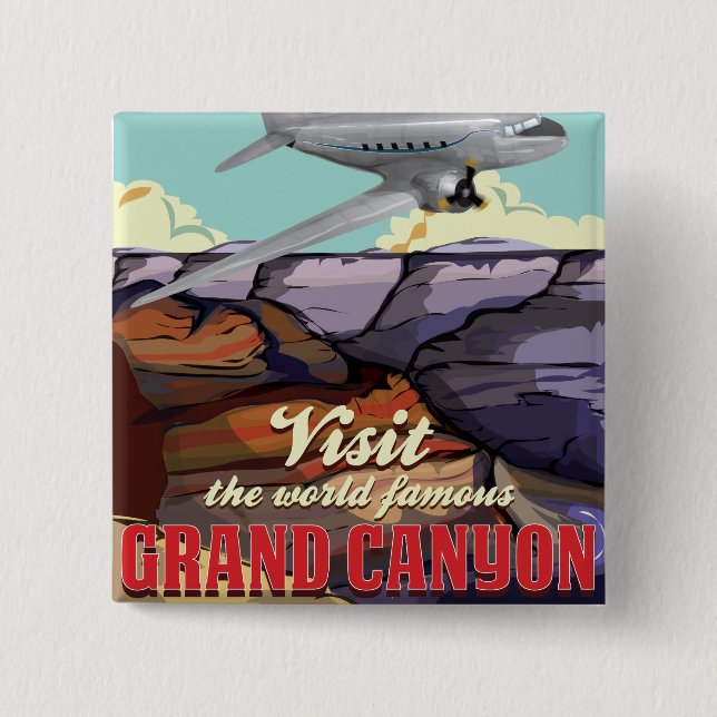 Badge Carré 5 Cm Grand Canyon (Devant)
