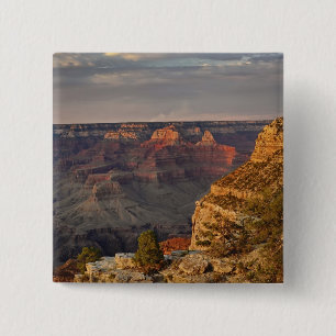 Badge Carré 5 Cm Grand Canyon du sud au coucher du soleil, 2
