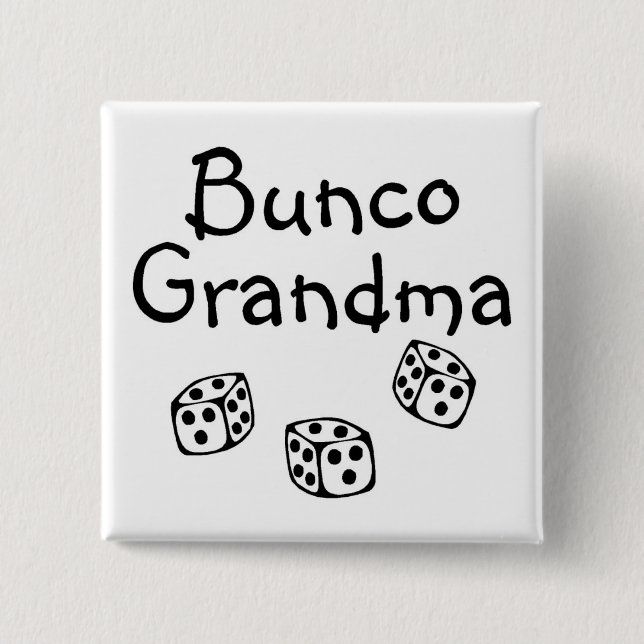 Badge Carré 5 Cm Grand-maman de Bunco (Devant)