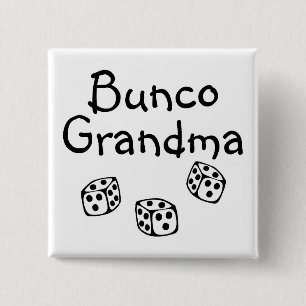 Badge Carré 5 Cm Grand-maman de Bunco