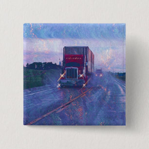 Badge Carré 5 Cm GRANDS CAMIONS et CAMIONS d'INSTALLATION pour des