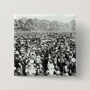 Badge Carré 5 Cm Grands votes pour la démonstration de femmes en