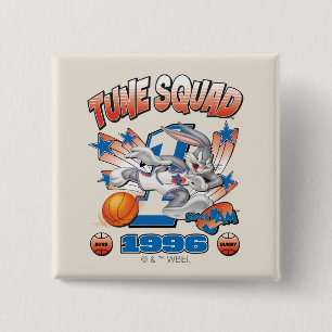 Badge Carré 5 Cm Graphique de basketball SPACE JAM™ BUGS BUNNY™ #1