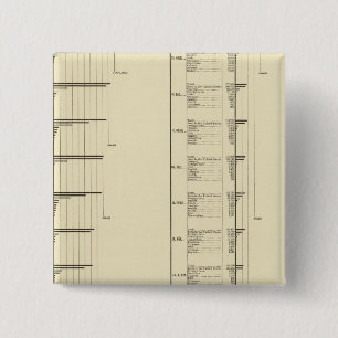 Badge Carré 5 Cm Graphique lithographique de la population des Éta