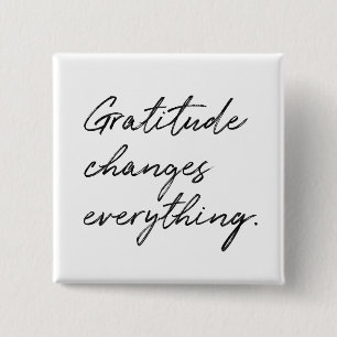 Badge Carré 5 Cm Gratitude Change tout Typographie