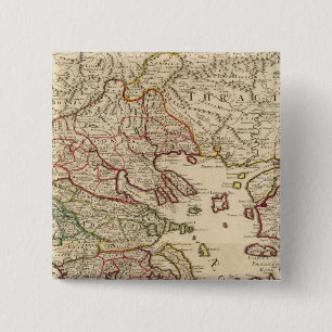 Badge Carré 5 Cm Grèce et Macédoine