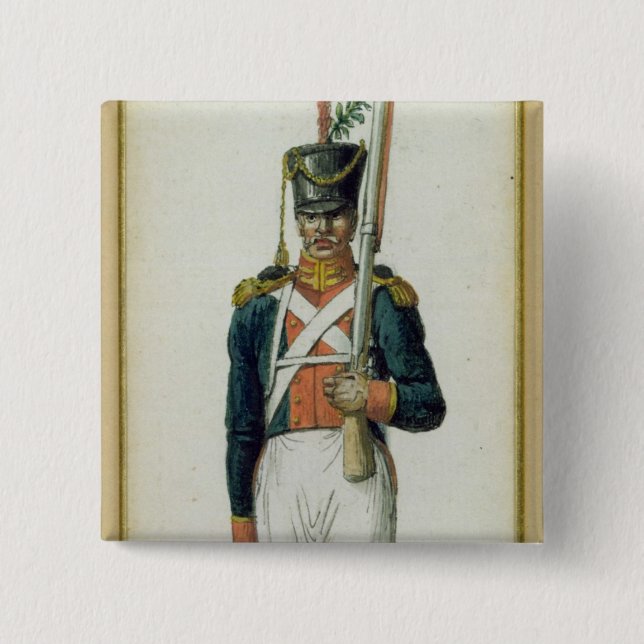 Badge Carré 5 Cm Grenadier de la garde d'Alexandre I (Devant)