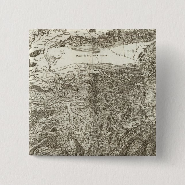 Badge Carré 5 Cm Grenoble (Devant)