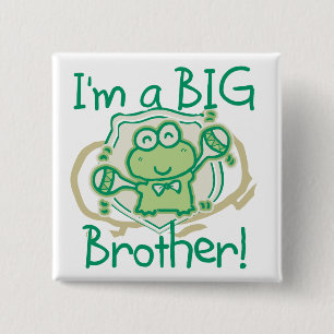 Badge Carré 5 Cm Grenouille Big Brother