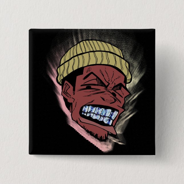 Badge Carré 5 Cm Grillz (Devant)