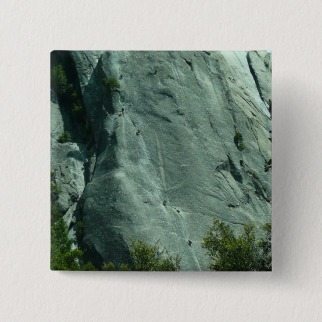 Badge Carré 5 Cm Grimpeurs sur El Capitan (Devant)