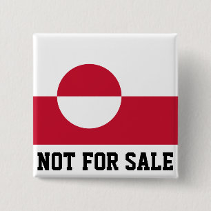 Badge Carré 5 Cm Groenland non à vendre