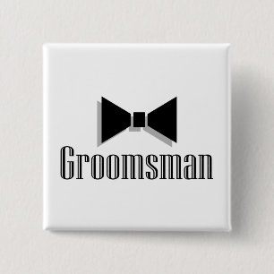 Badge Carré 5 Cm Groomsman