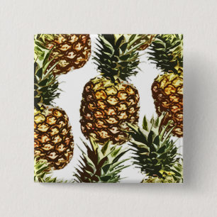 Badge Carré 5 Cm Gros ananas (personnalisable BGC)