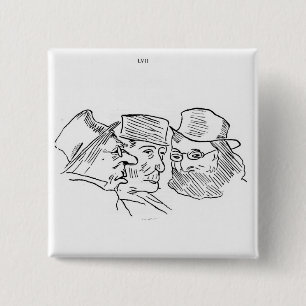 Badge Carré 5 Cm Grotesques