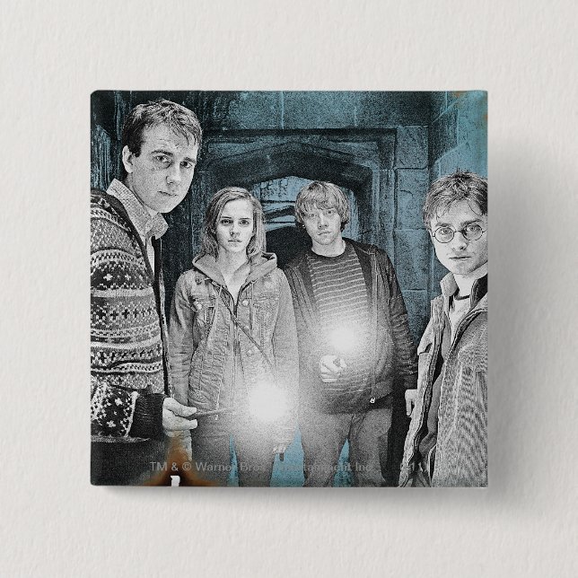 Badge Carré 5 Cm Groupe 1 (Devant)