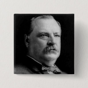 Badge Carré 5 Cm Grover Cleveland
